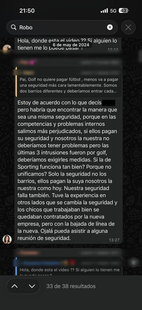 May 2024 — Las últimas 3 intrusiones fueron por golf.